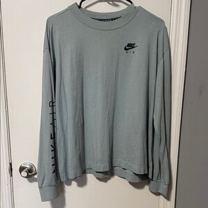 Nike Air Boxy Long Sleeve in Light Blue